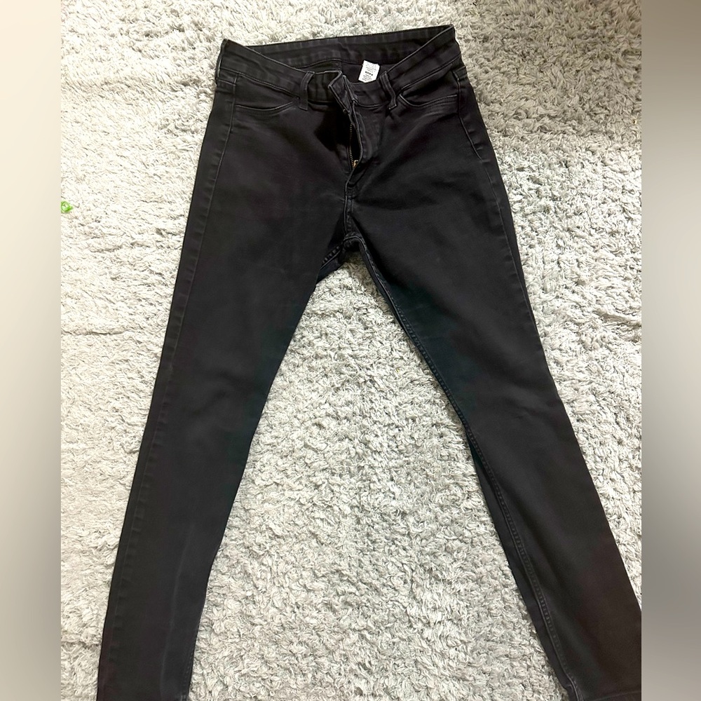 H&M straight leg black jeans